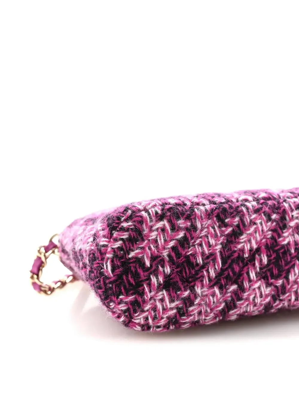 Chanel Tweed Quilted Mini Clutch With #321576C16B